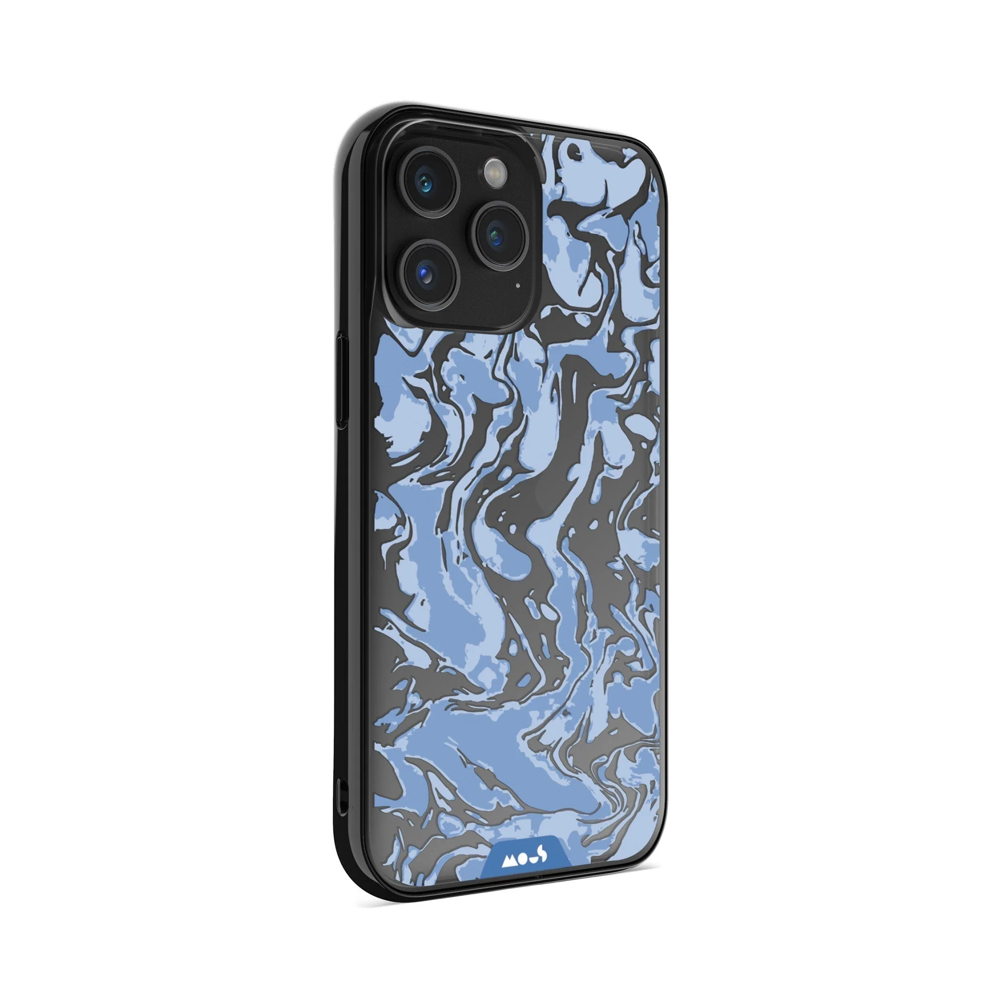Sky Blue Protective Phone Case - Marbled - Image 6