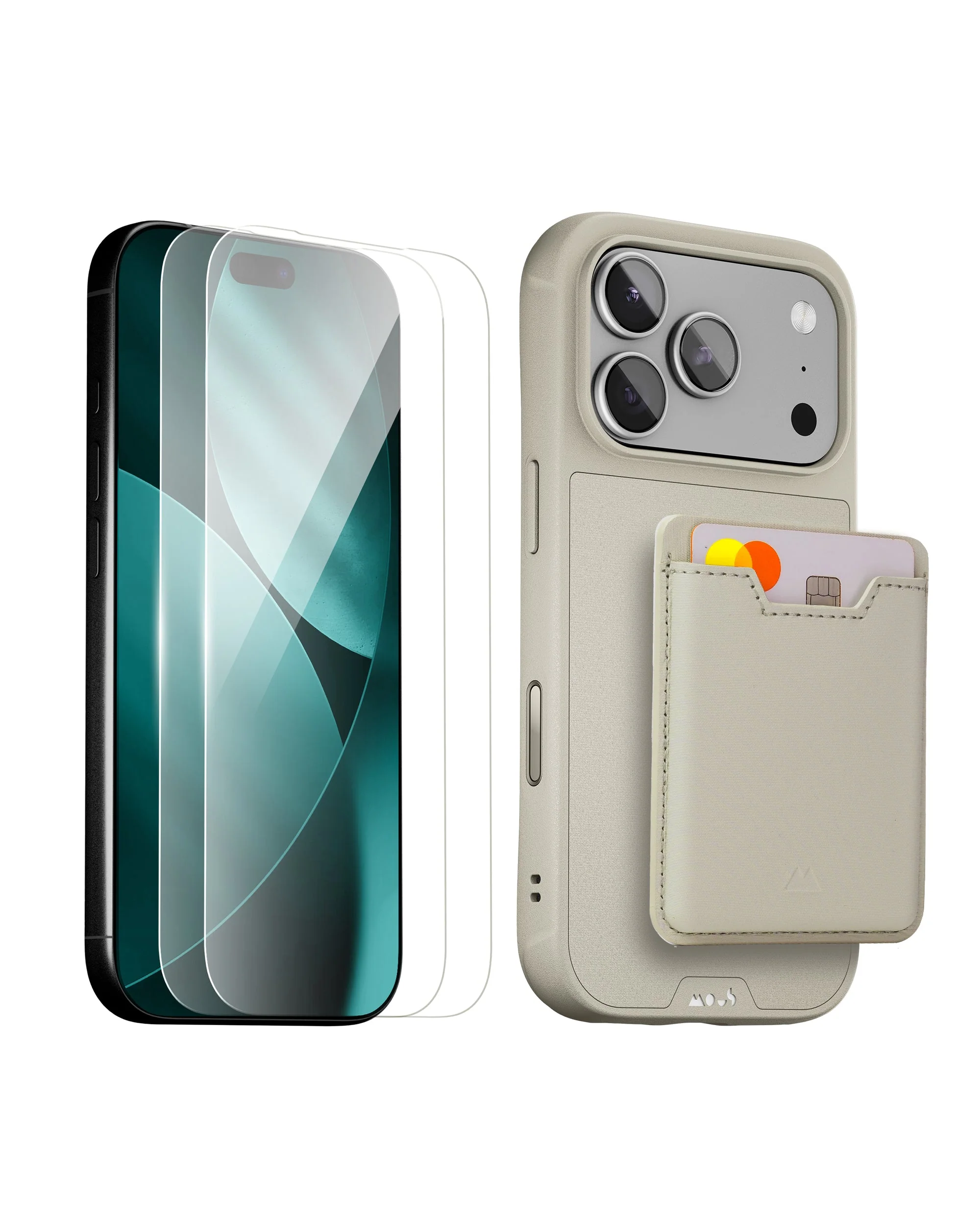 Stone Protective Case, Screen Protector and Card Wallet - Apple Starter Kit - Image 2