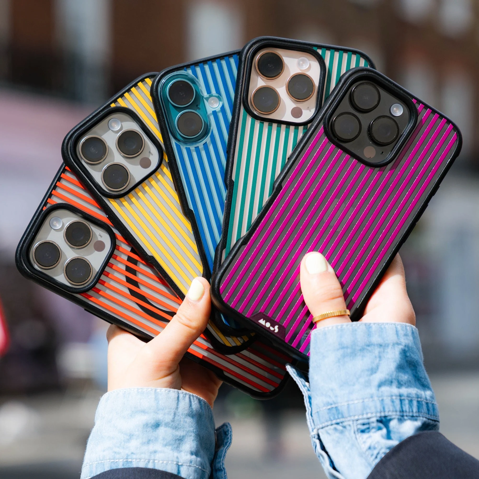 Mulberry Protective Phone Case - Pinstripe - Image 14